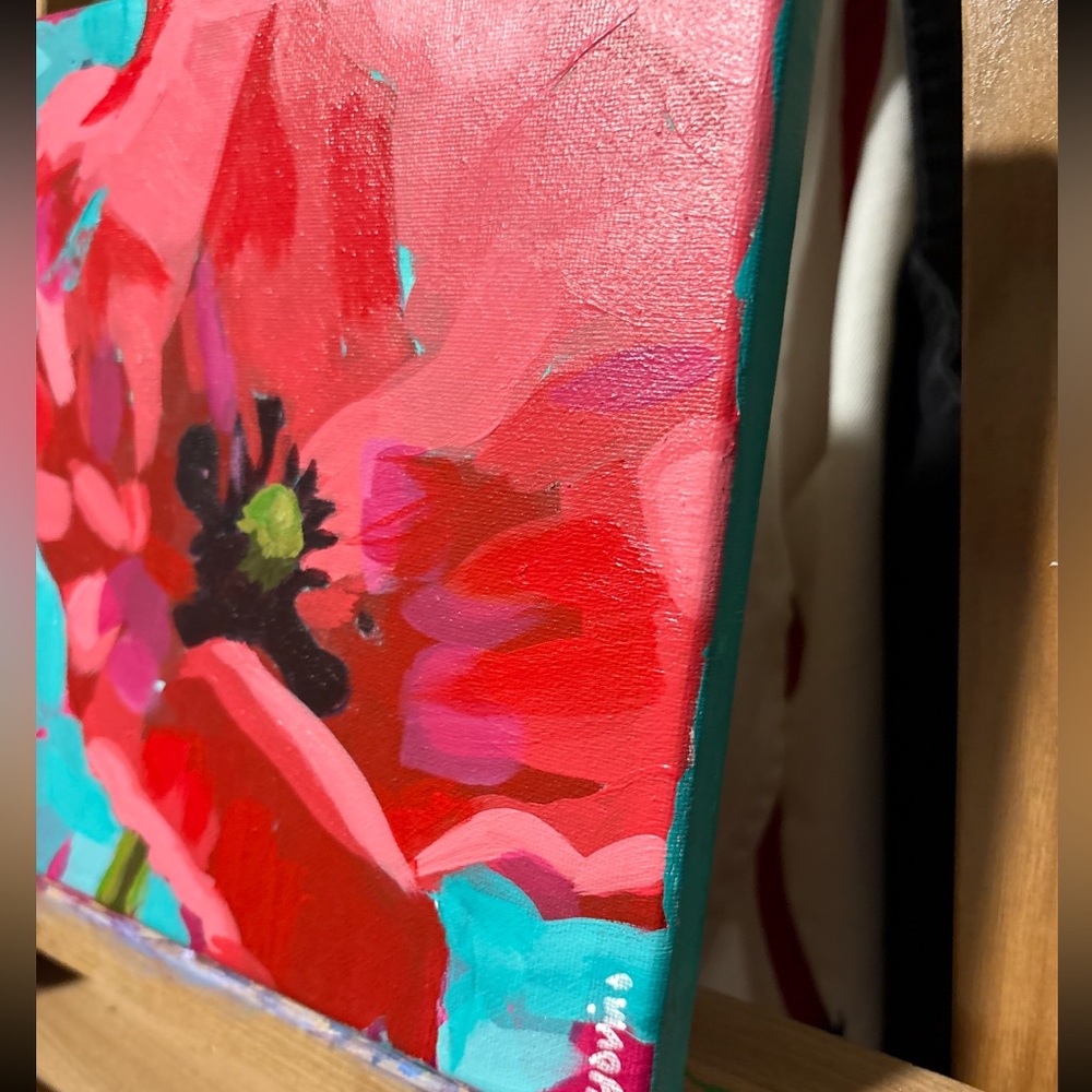 Canvas Art Poppy - Picture 2 of 6